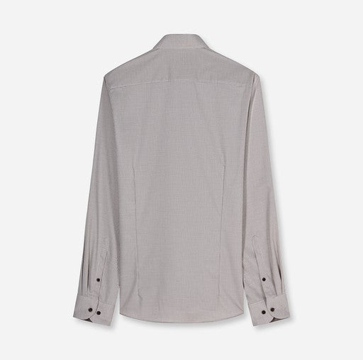 Hemden lange mouw beige OLYMP