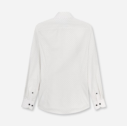 Hemden lange mouw beige OLYMP