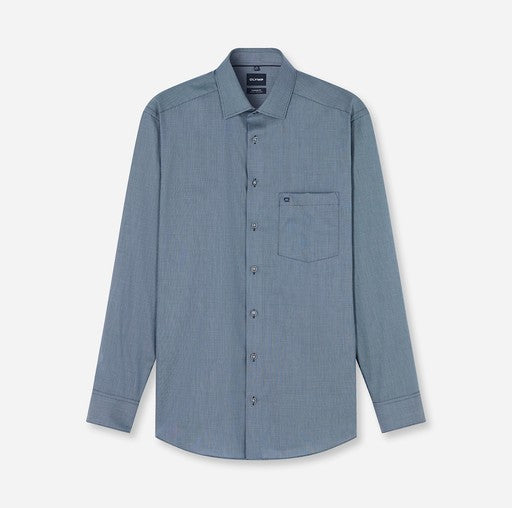 Hemden lange mouw navy OLYMP
