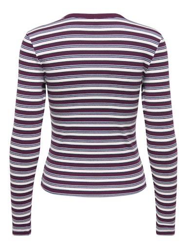 T-shirts lange mouw paars ONLY