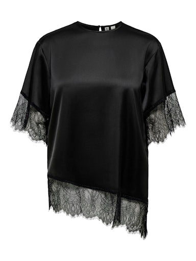 Blouses korte mouw zwart ONLY