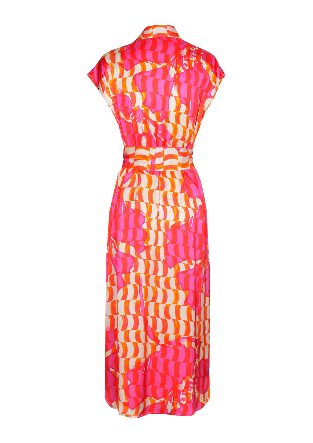 Jurken korte mouw multicolor Caroline Biss