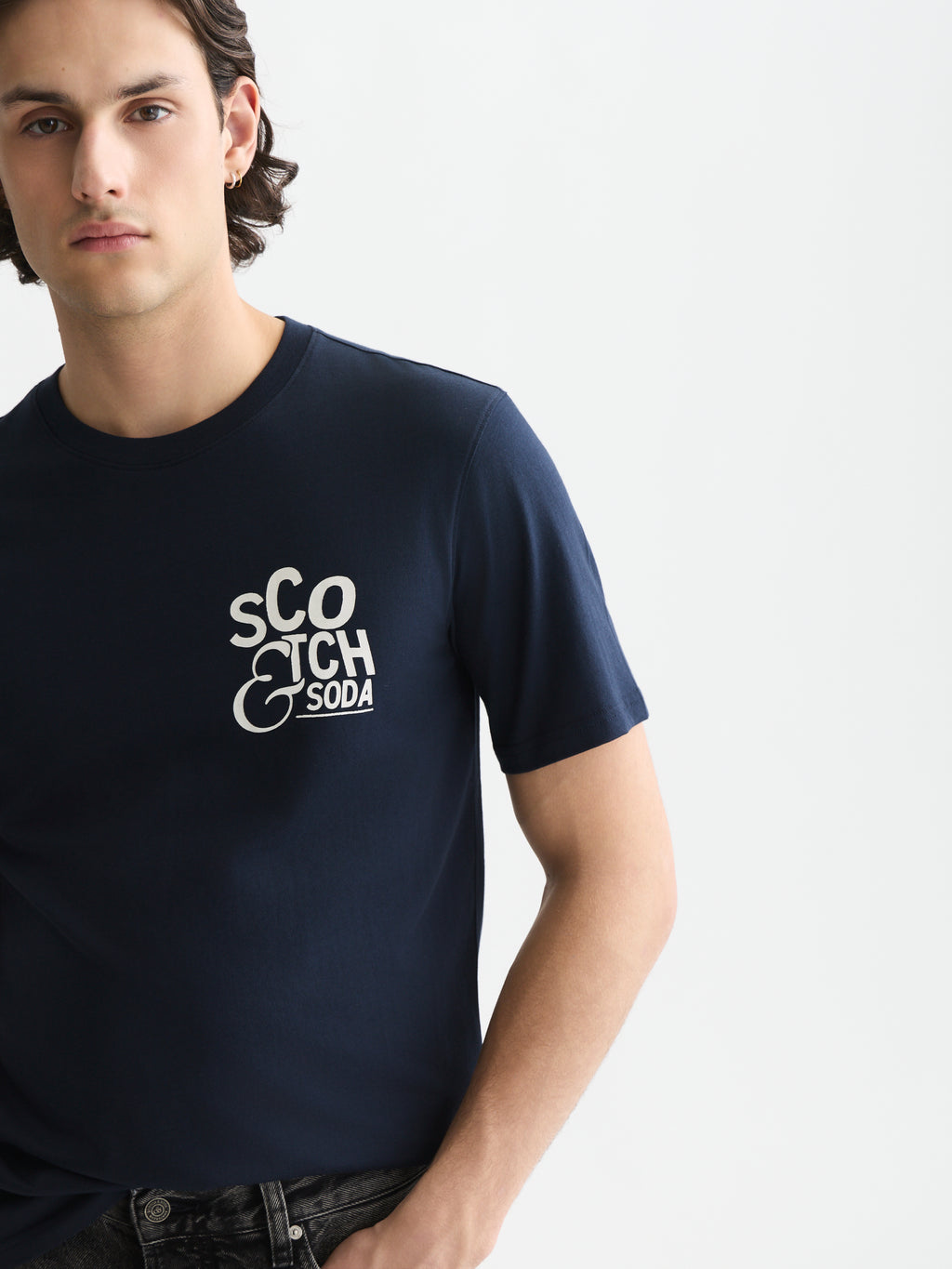 T-shirts korte mouw navy Scotch & Soda