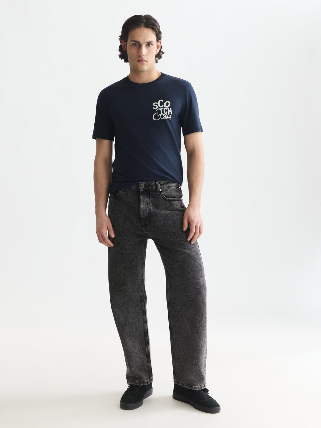 T-shirts korte mouw navy Scotch & Soda