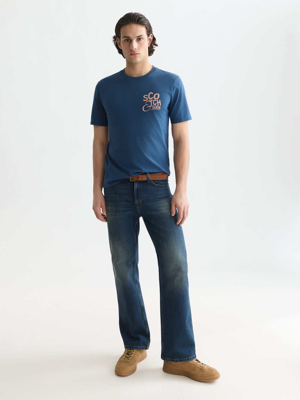 T-shirts korte mouw blauw Scotch & Soda