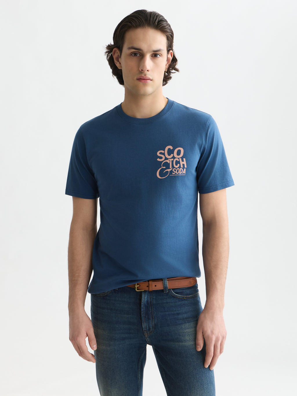 T-shirts korte mouw blauw Scotch & Soda