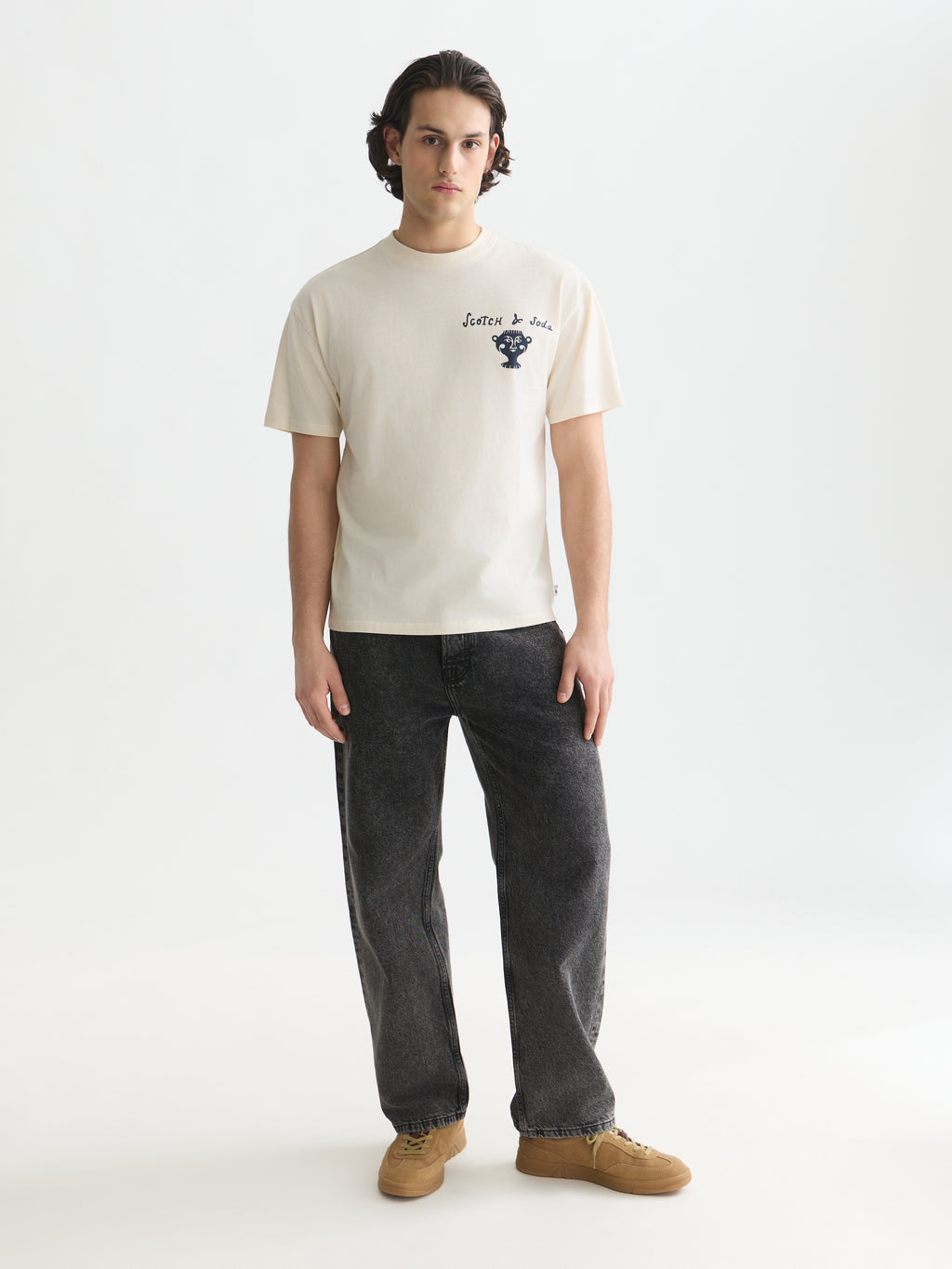 T-shirts korte mouw beige Scotch & Soda
