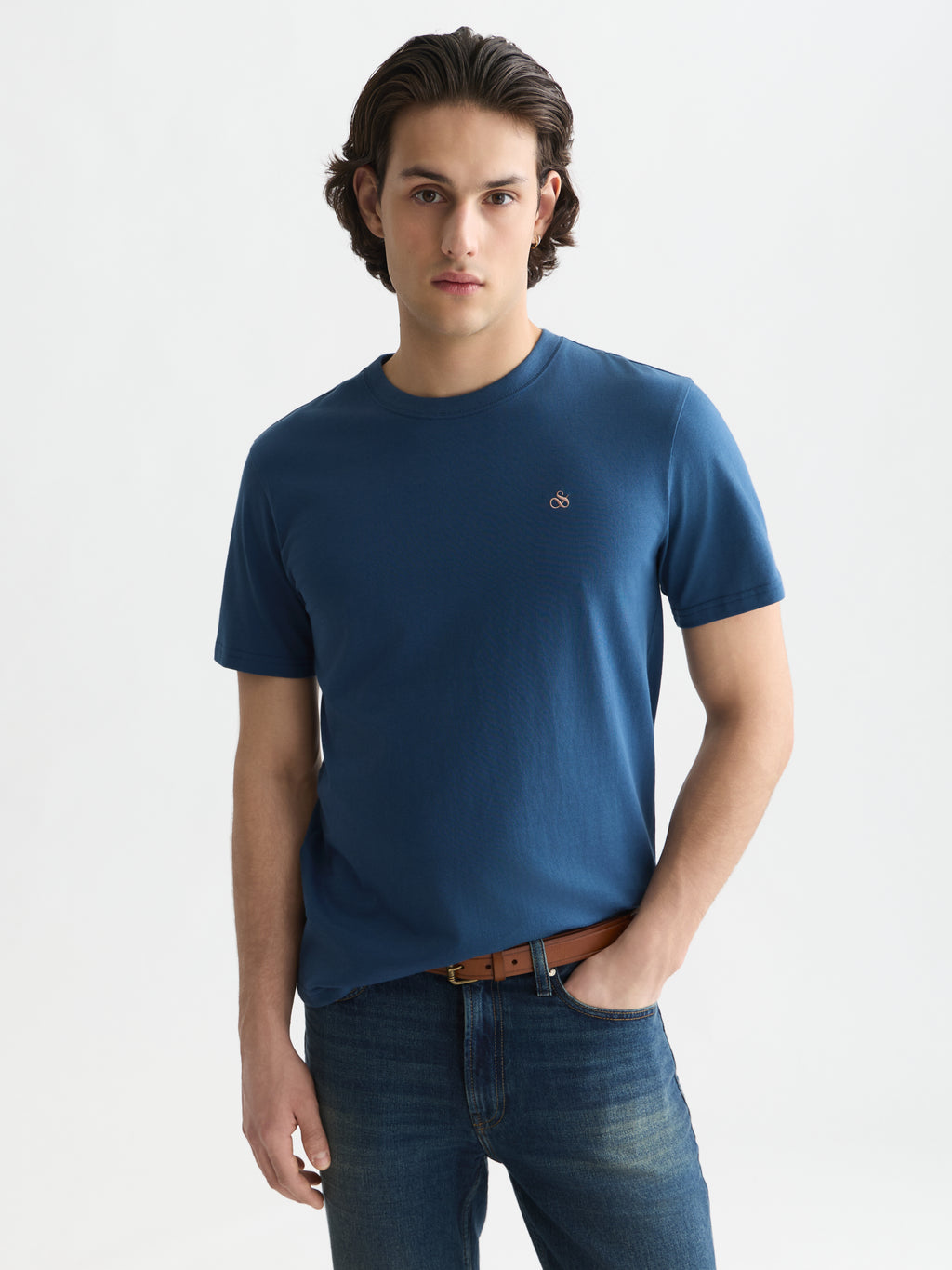 T-shirts korte mouw blauw Scotch & Soda