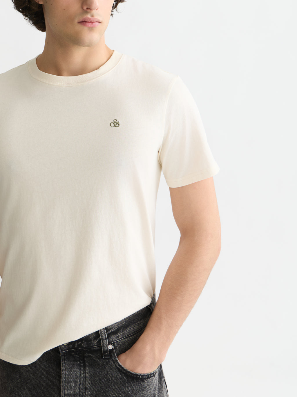T-shirts korte mouw beige Scotch & Soda