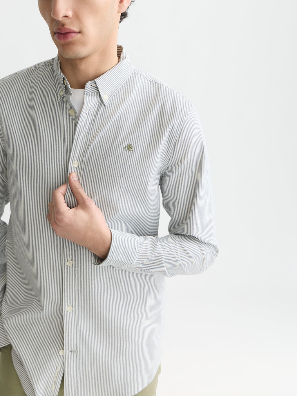 Hemden lange mouw blauw Scotch & Soda