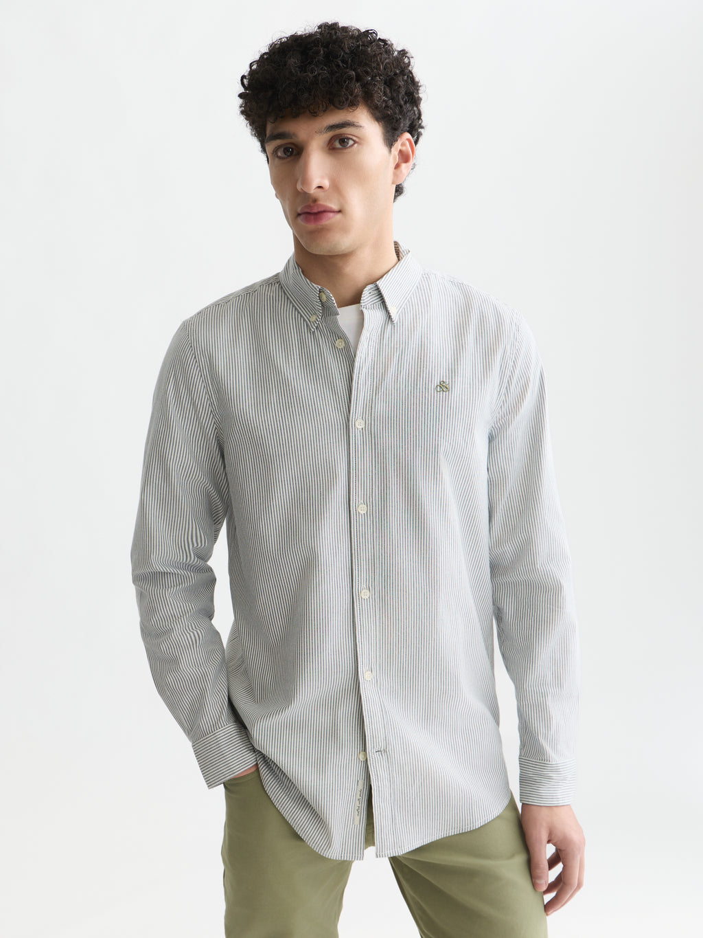 Hemden lange mouw blauw Scotch & Soda