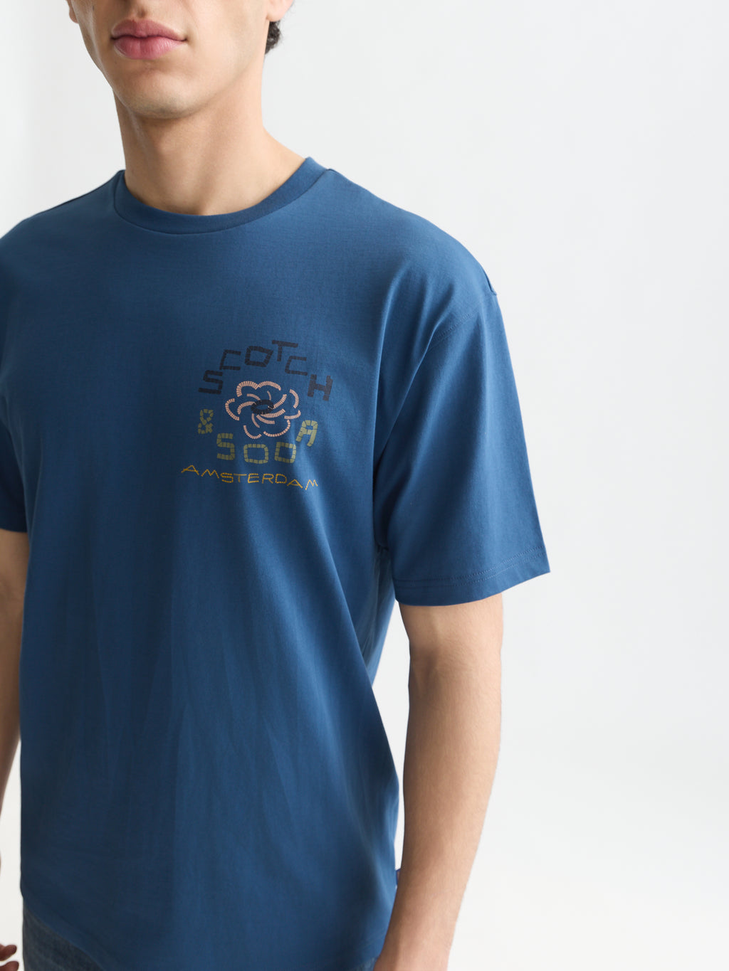 T-shirts korte mouw blauw Scotch & Soda