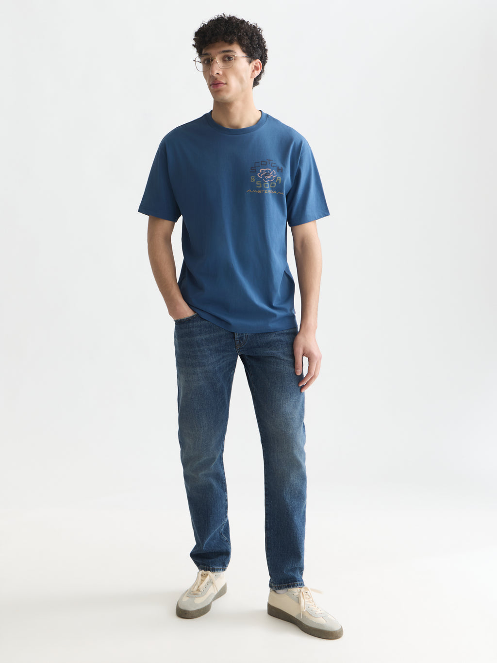 T-shirts korte mouw blauw Scotch & Soda