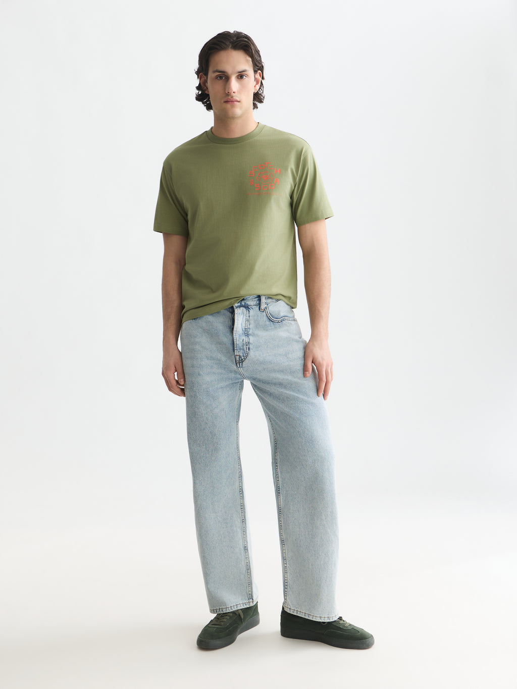 T-shirts korte mouw groen Scotch & Soda