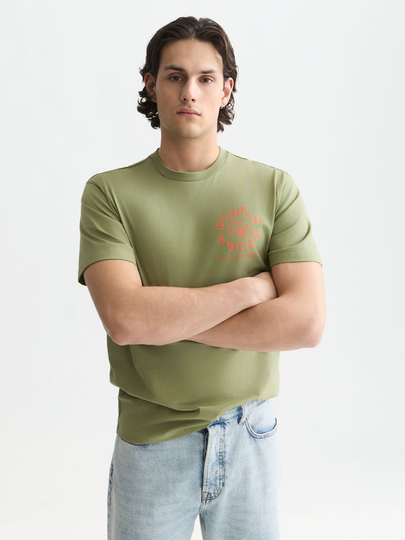 T-shirts korte mouw groen Scotch & Soda