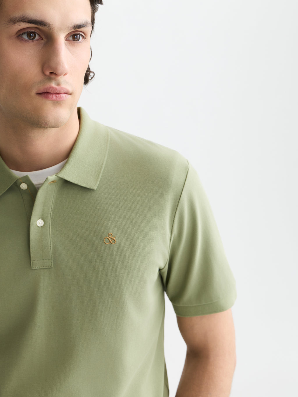 Polo's korte mouw groen Scotch & Soda