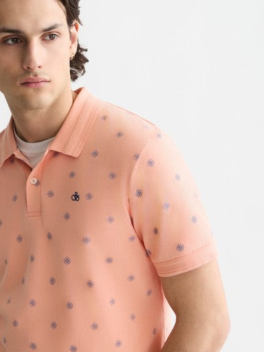 Polo's korte mouw roze Scotch & Soda