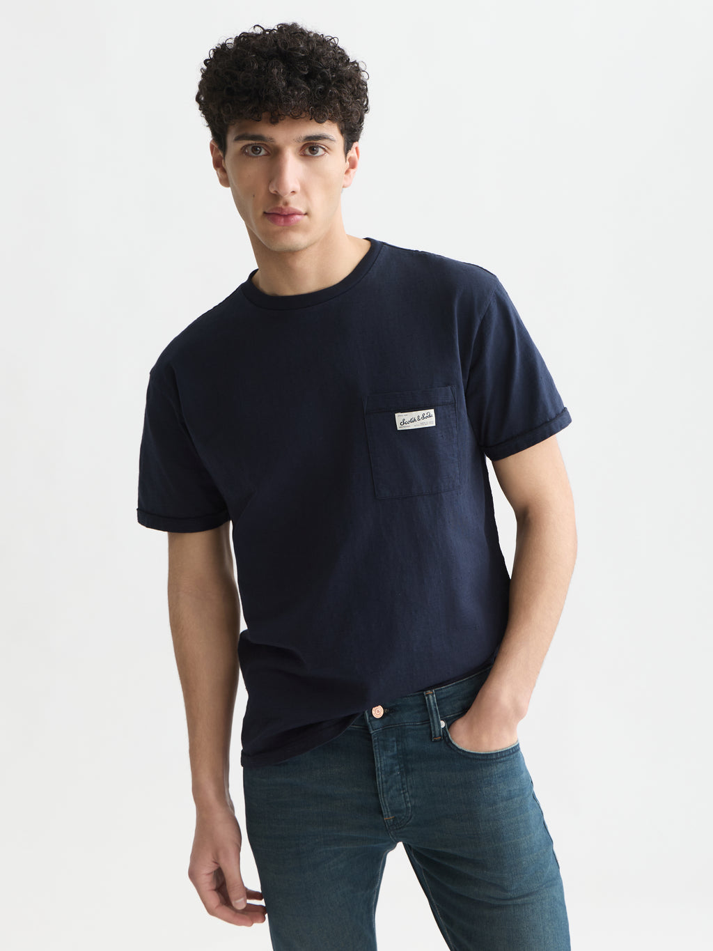T-shirts korte mouw navy Scotch & Soda