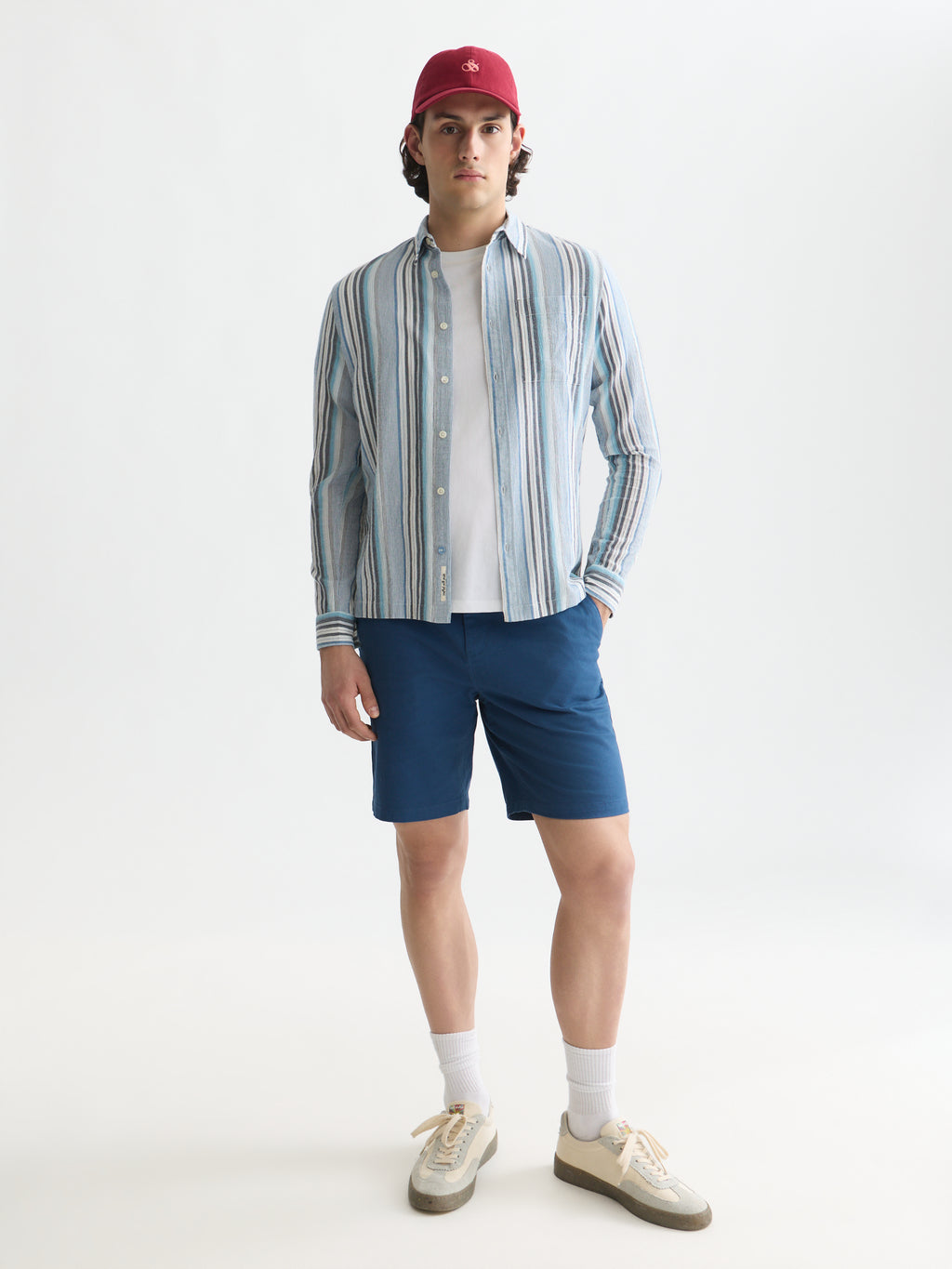 Hemden lange mouw blauw Scotch & Soda