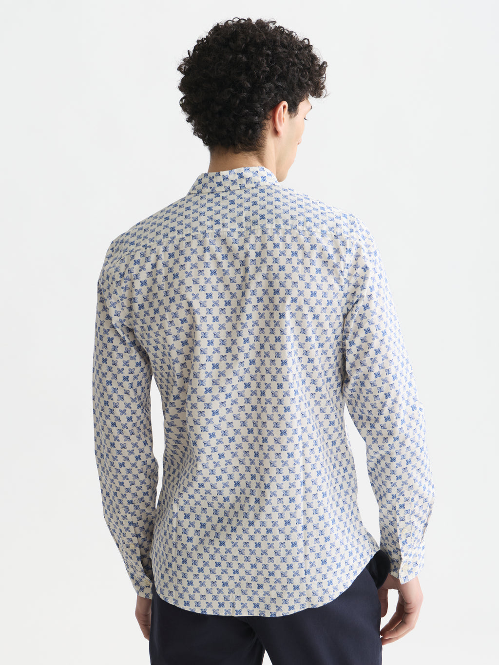 Hemden lange mouw blauw Scotch & Soda