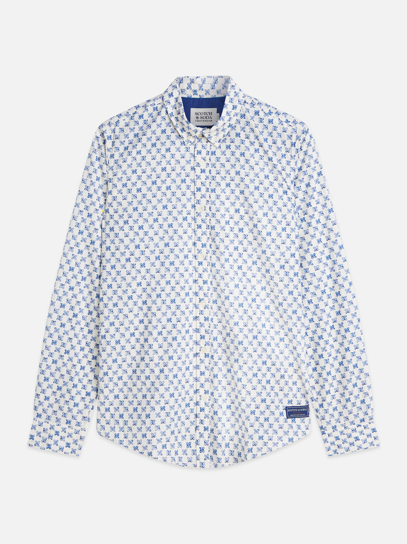 Hemden lange mouw blauw Scotch & Soda