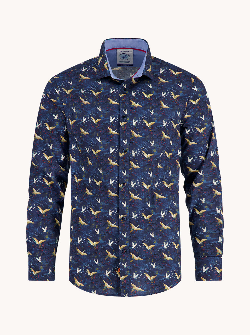 Hemden lange mouw navy A Fish Named Fred