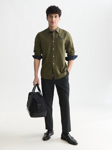 Hemden lange mouw groen Scotch & Soda