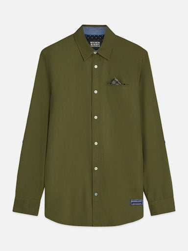 Hemden lange mouw groen Scotch & Soda