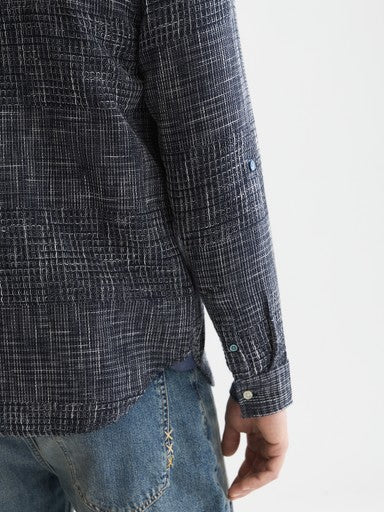 Hemden lange mouw blauw Scotch & Soda