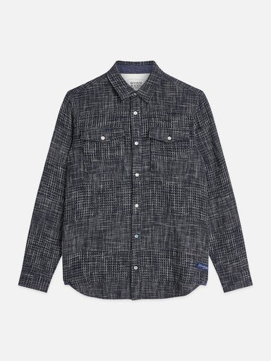 Hemden lange mouw blauw Scotch & Soda