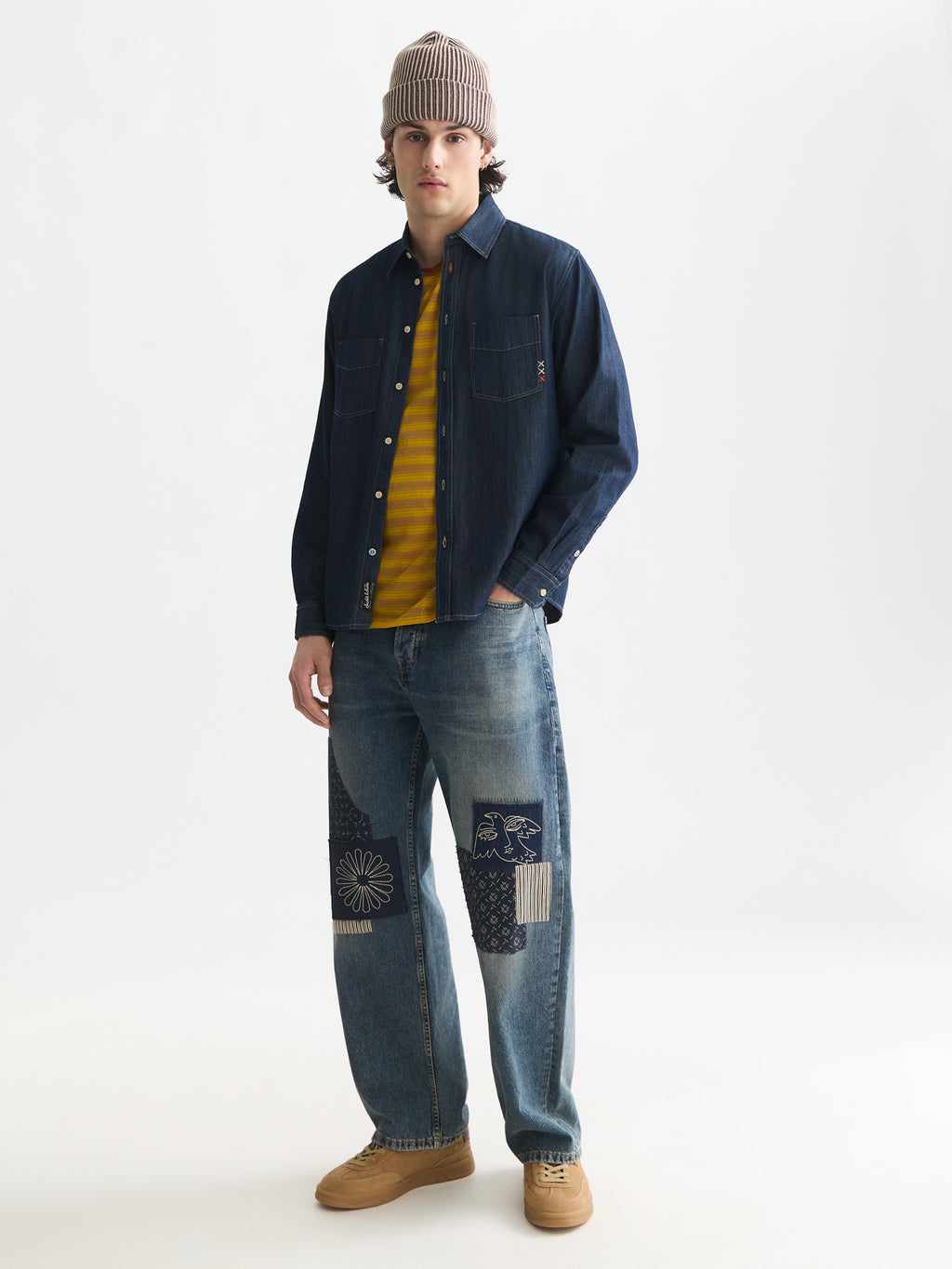 Hemden lange mouw blauw Scotch & Soda