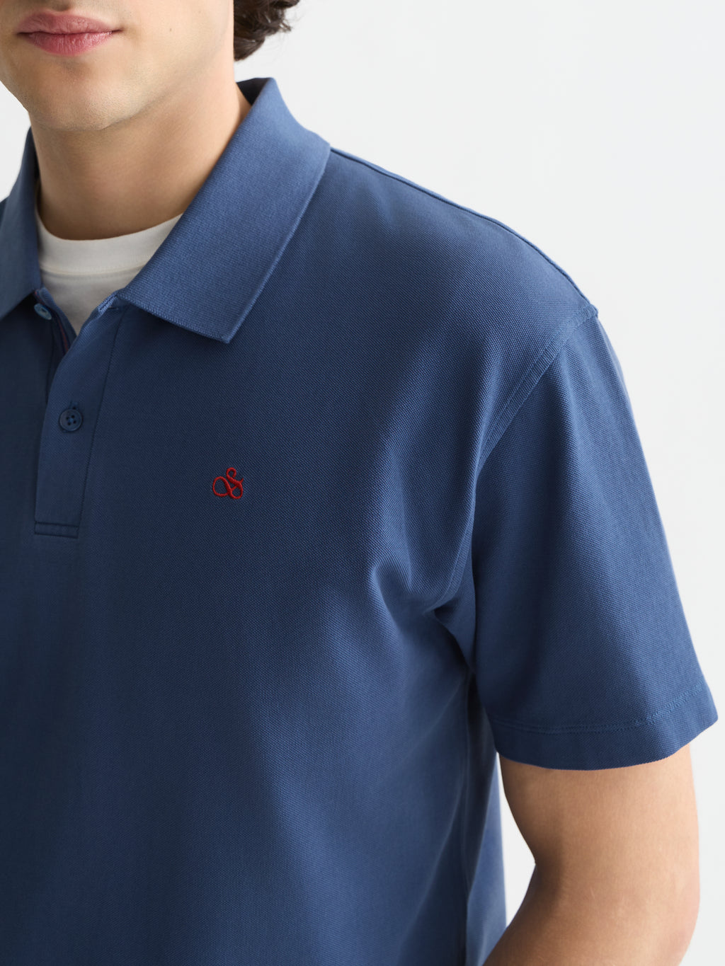 Polo's korte mouw blauw Scotch & Soda