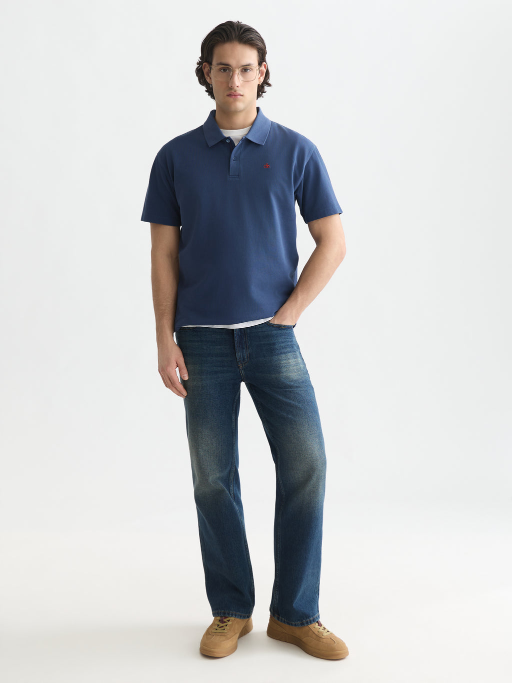Polo's korte mouw blauw Scotch & Soda