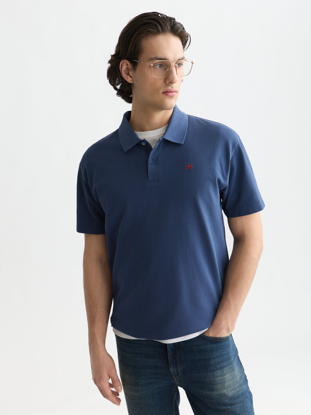 Polo's korte mouw blauw Scotch & Soda