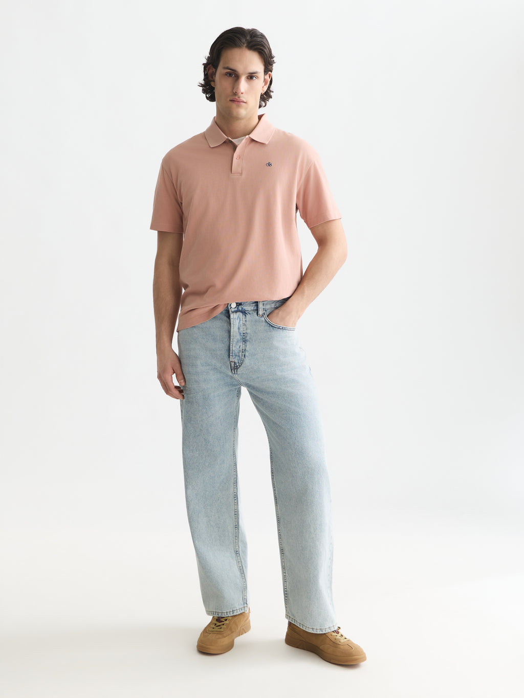 Polo's korte mouw roze Scotch & Soda