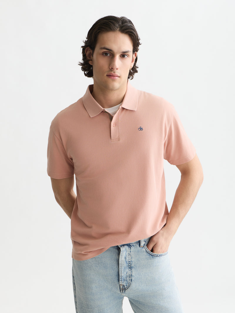 Polo's korte mouw roze Scotch & Soda