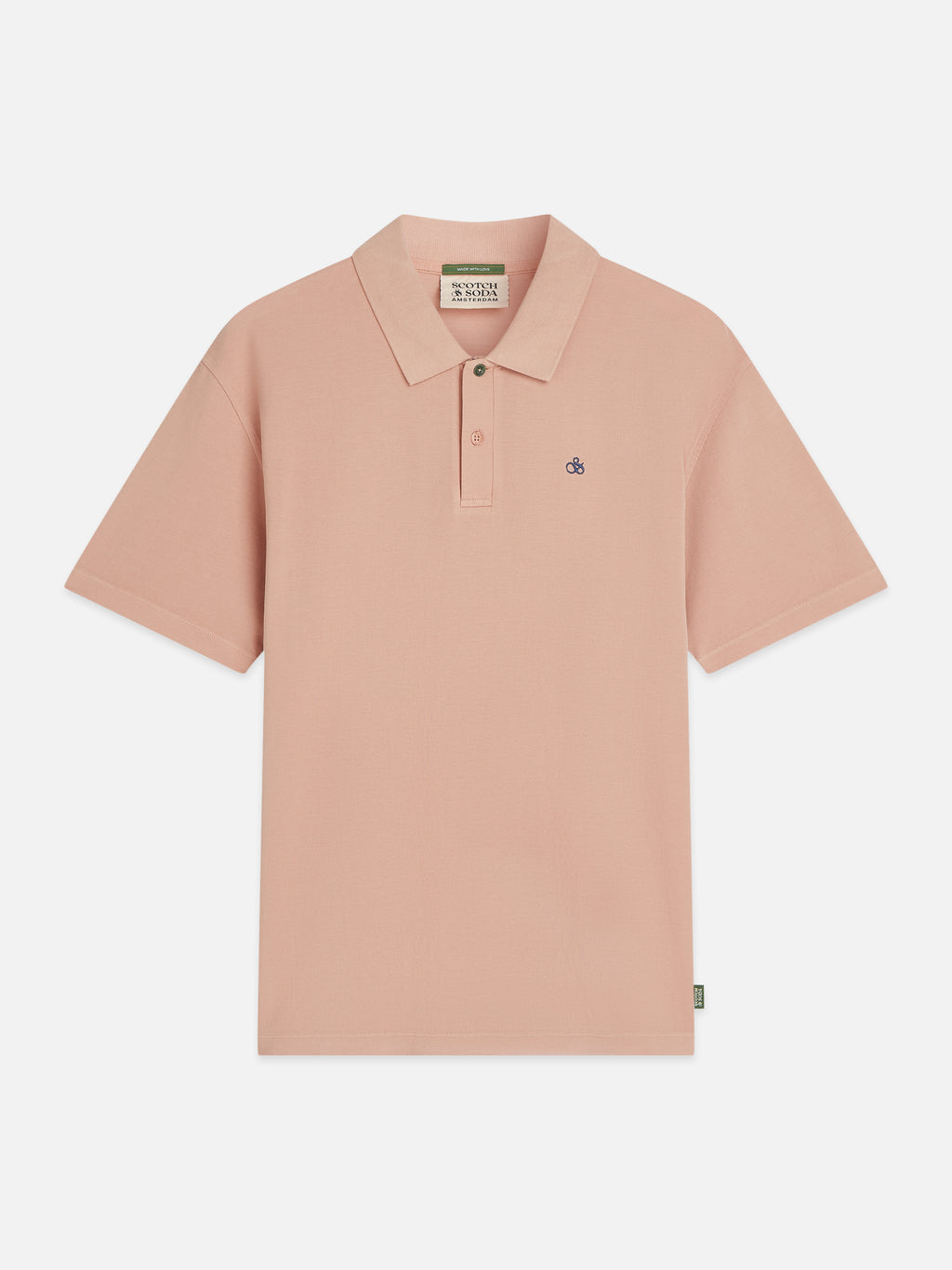 Polo's korte mouw roze Scotch & Soda