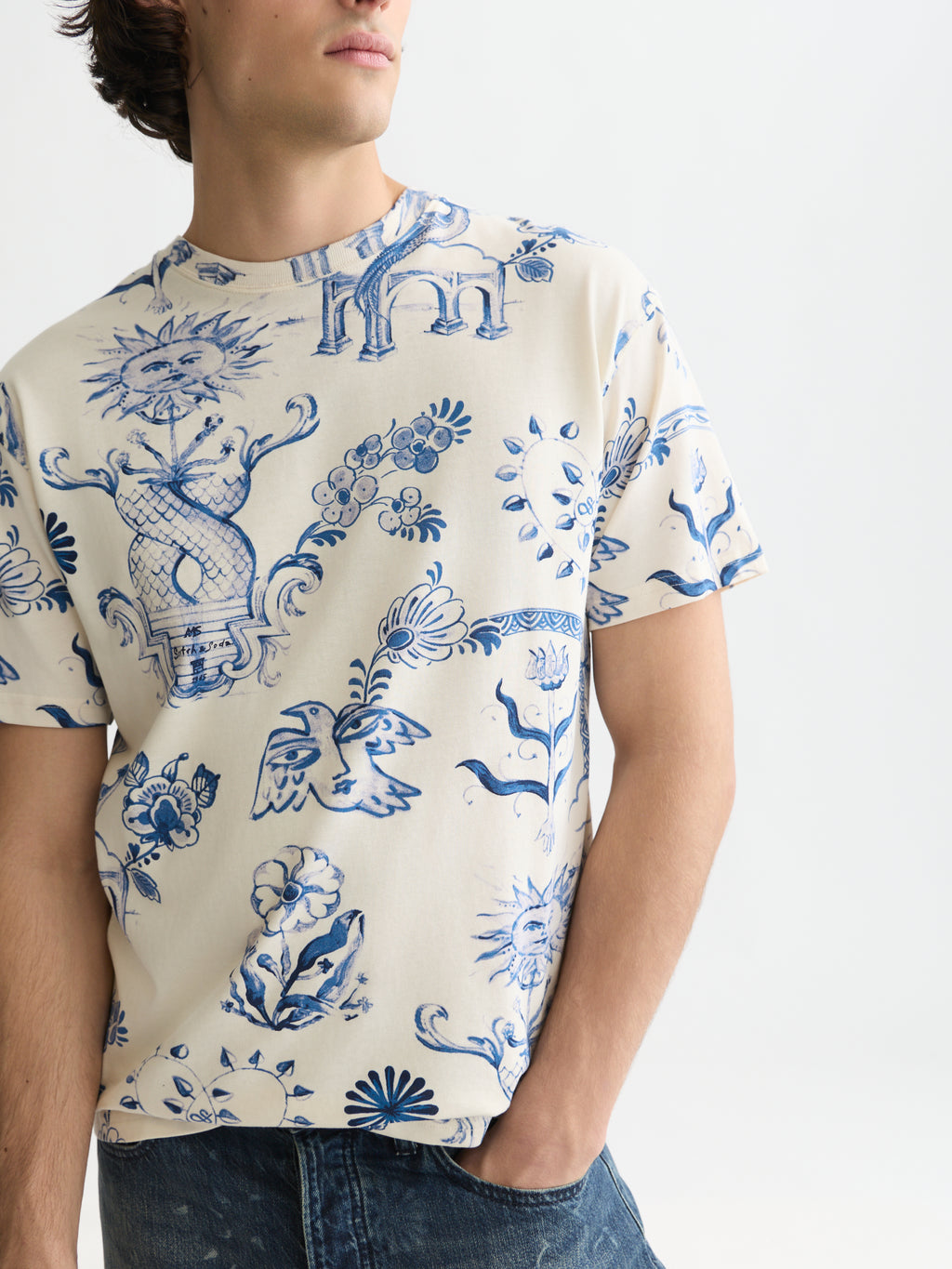 T-shirts korte mouw beige Scotch & Soda