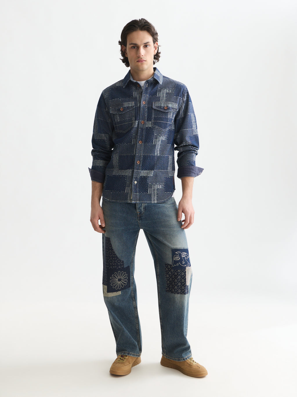 Hemden lange mouw blauw Scotch & Soda