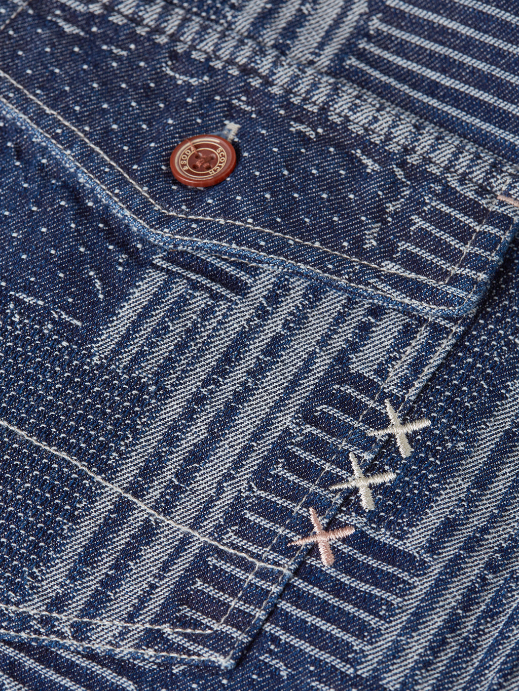 Hemden lange mouw blauw Scotch & Soda