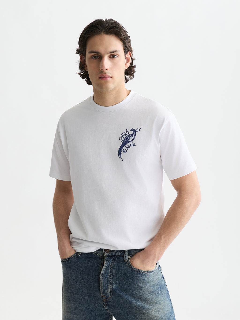 T-shirts korte mouw wit Scotch & Soda