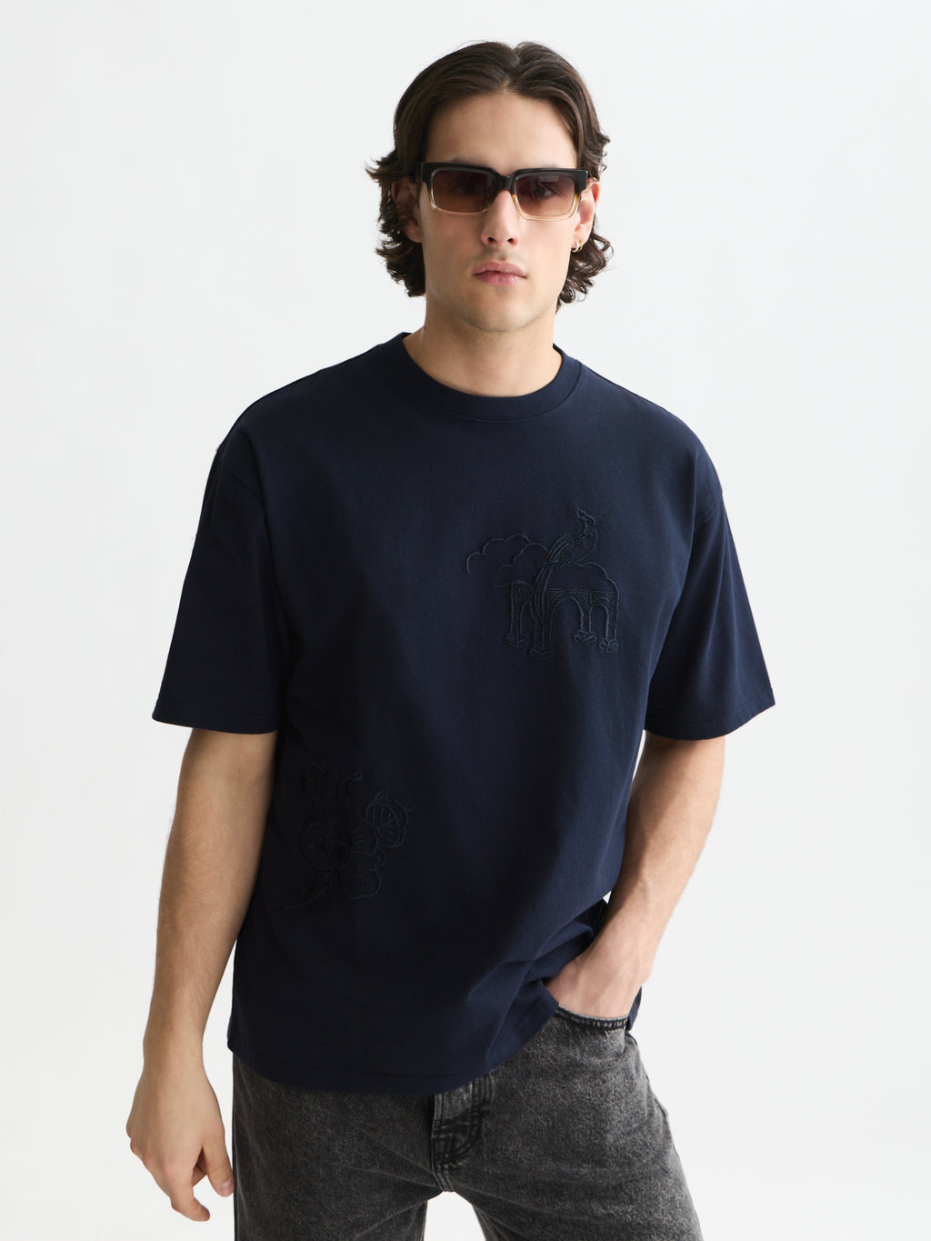 T-shirts korte mouw navy Scotch & Soda