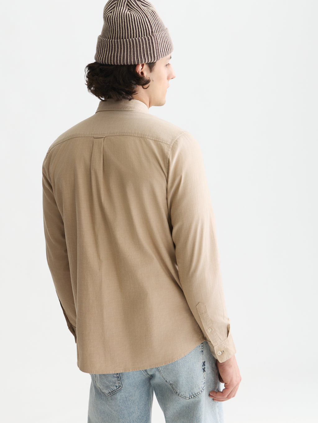 Hemden lange mouw beige Scotch & Soda