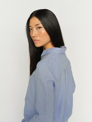 Blouses lange mouw blauw MOS MOSH