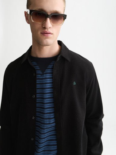 Hemden lange mouw grijs Scotch & Soda