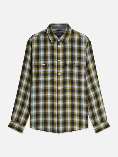 Hemden lange mouw grijs Scotch & Soda