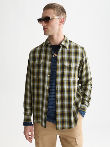 Hemden lange mouw grijs Scotch & Soda