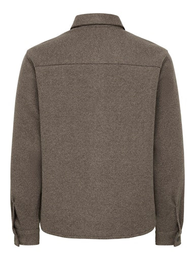 Hemden lange mouw bruin ONLY&SONS