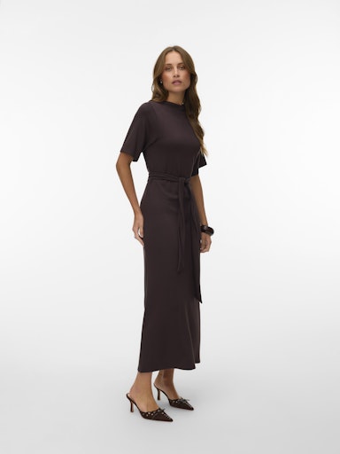 Jurken korte mouw bruin VERO MODA