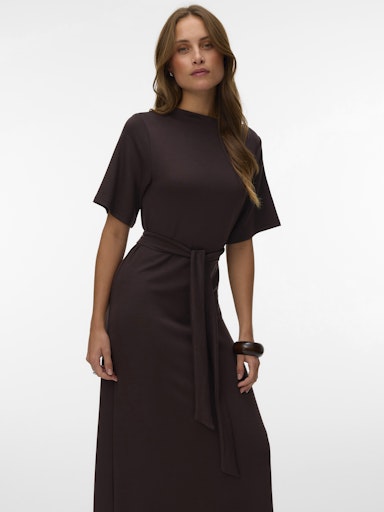 Jurken korte mouw bruin VERO MODA